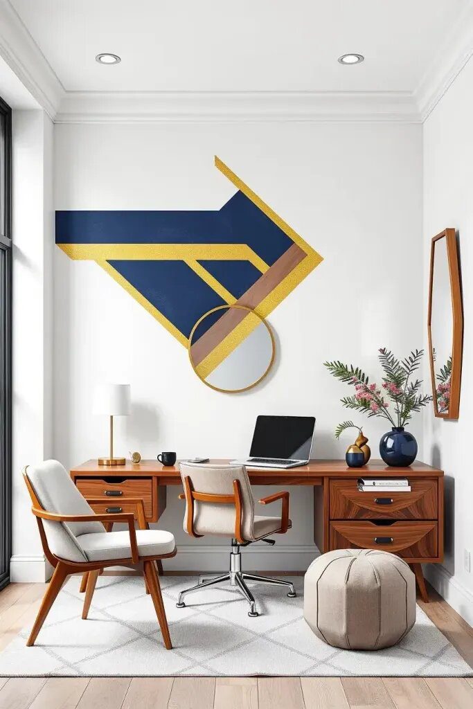 Modern Geometric Tape Art Ideas - photo 2