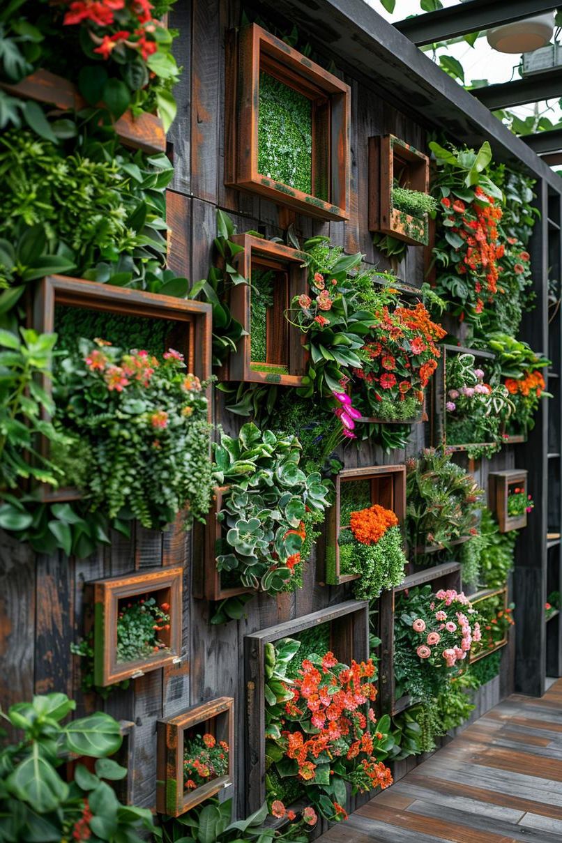 3. DIY Living Wall on a Budget