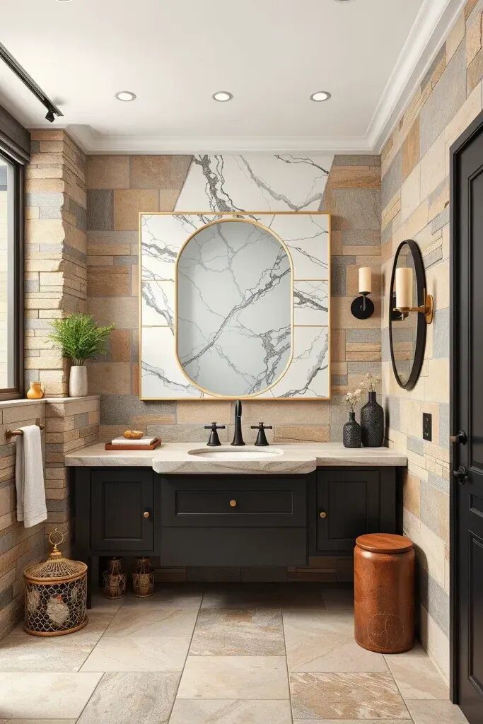Use Stone to Bring Nature Inside for a Cozy Vibe