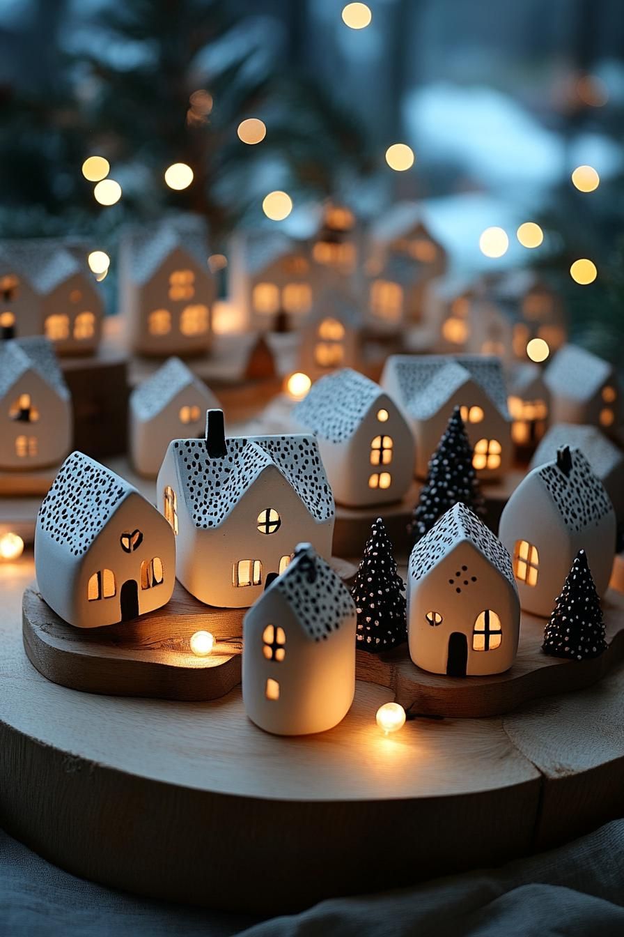 15. Elegant Monochrome Village Displays - photo 2