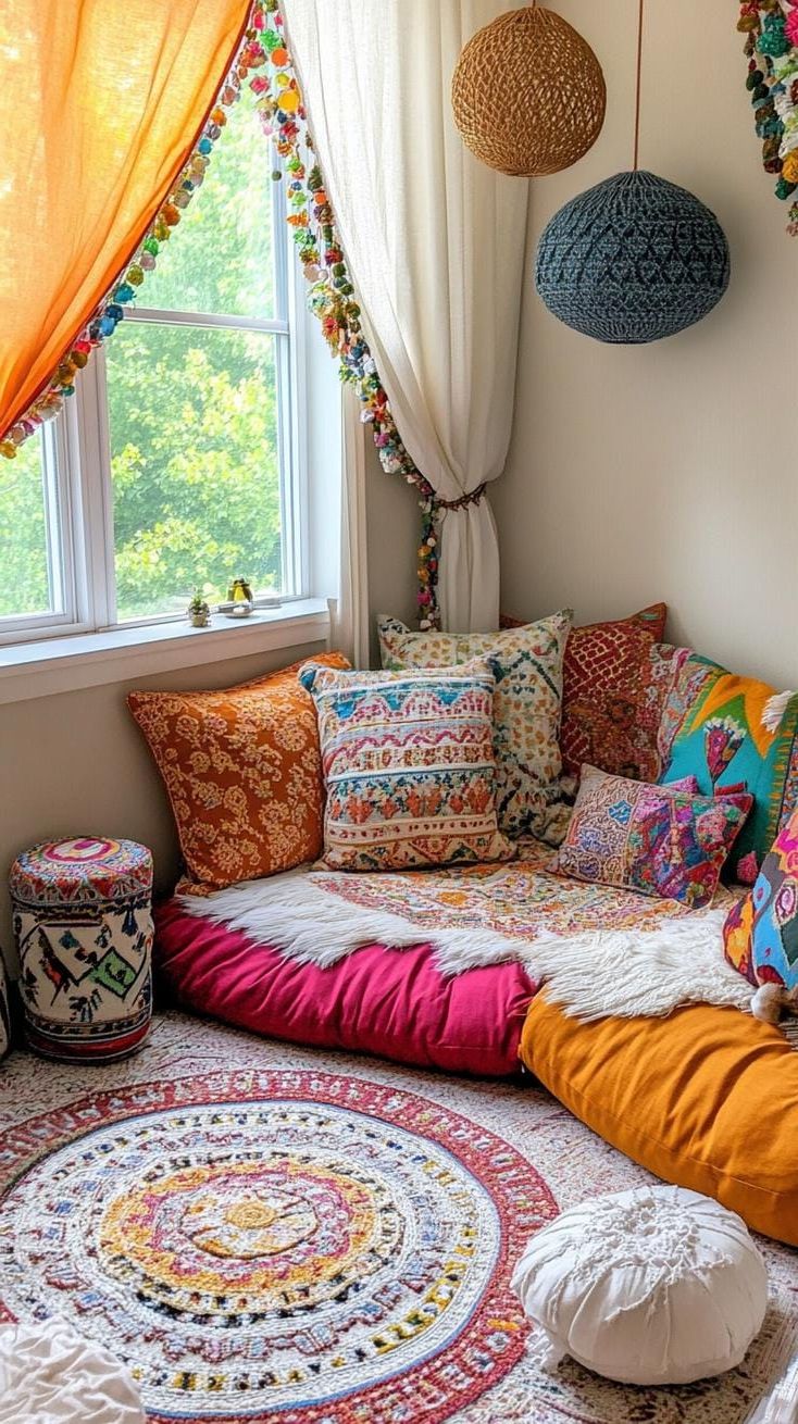 5. Floor Cushions Seating Corner - photo 3