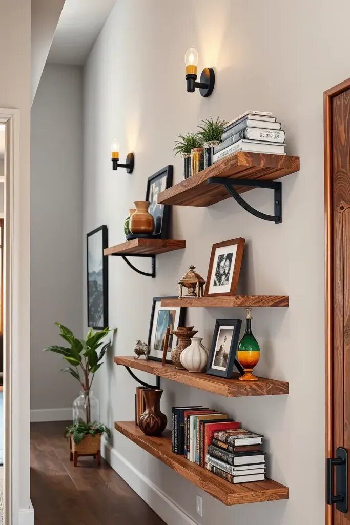 Reclaimed Wood Floating Shelf Ideas - photo 2