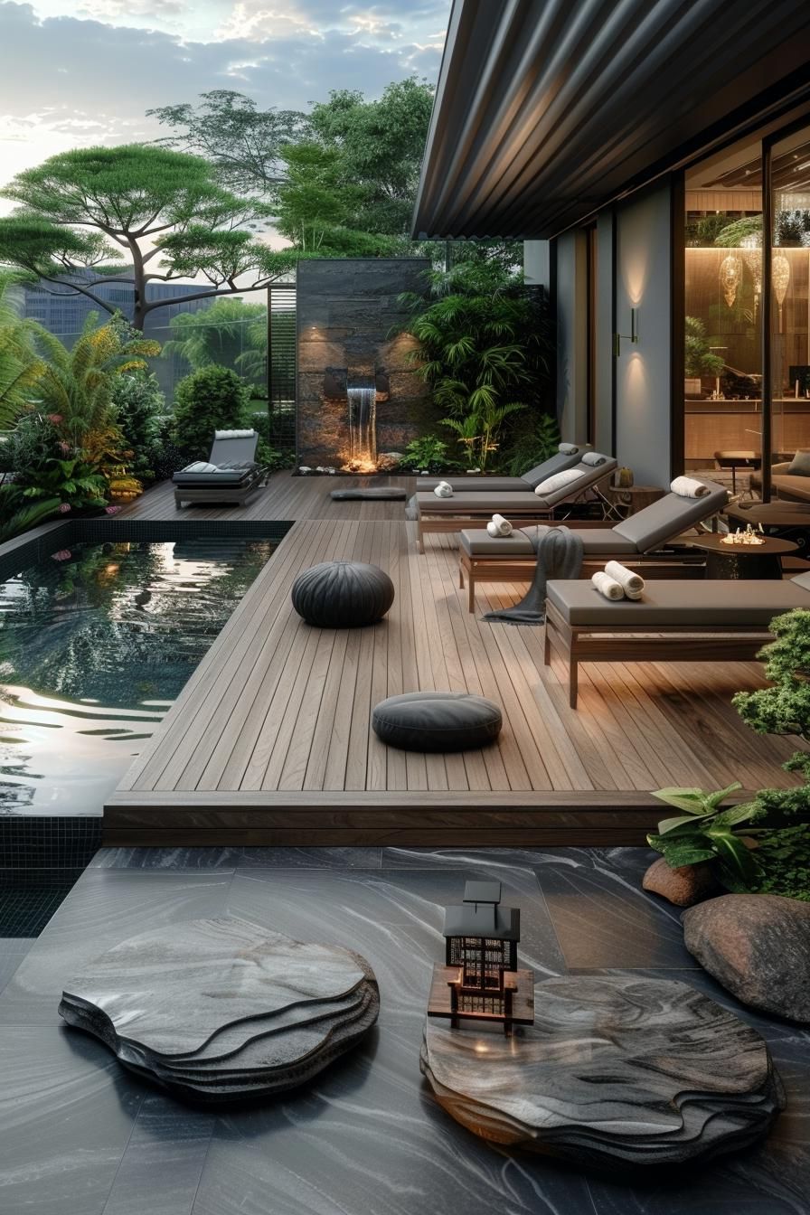 4. Zen-Inspired Pool Deck Design - photo 2
