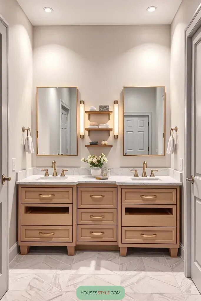 6. Double Sinks for Couples Sharing a Bathroom