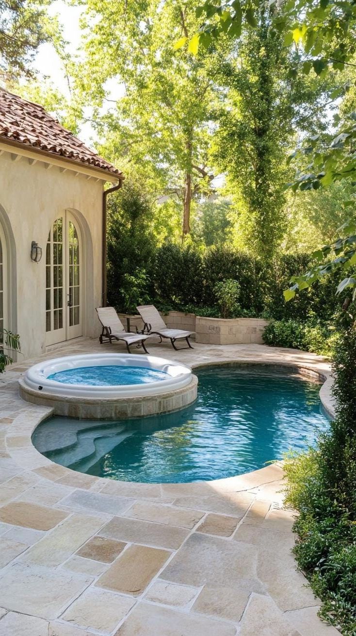 18. Adding a Cozy Hot Tub to Your Tiny Backyard Pool - photo 3
