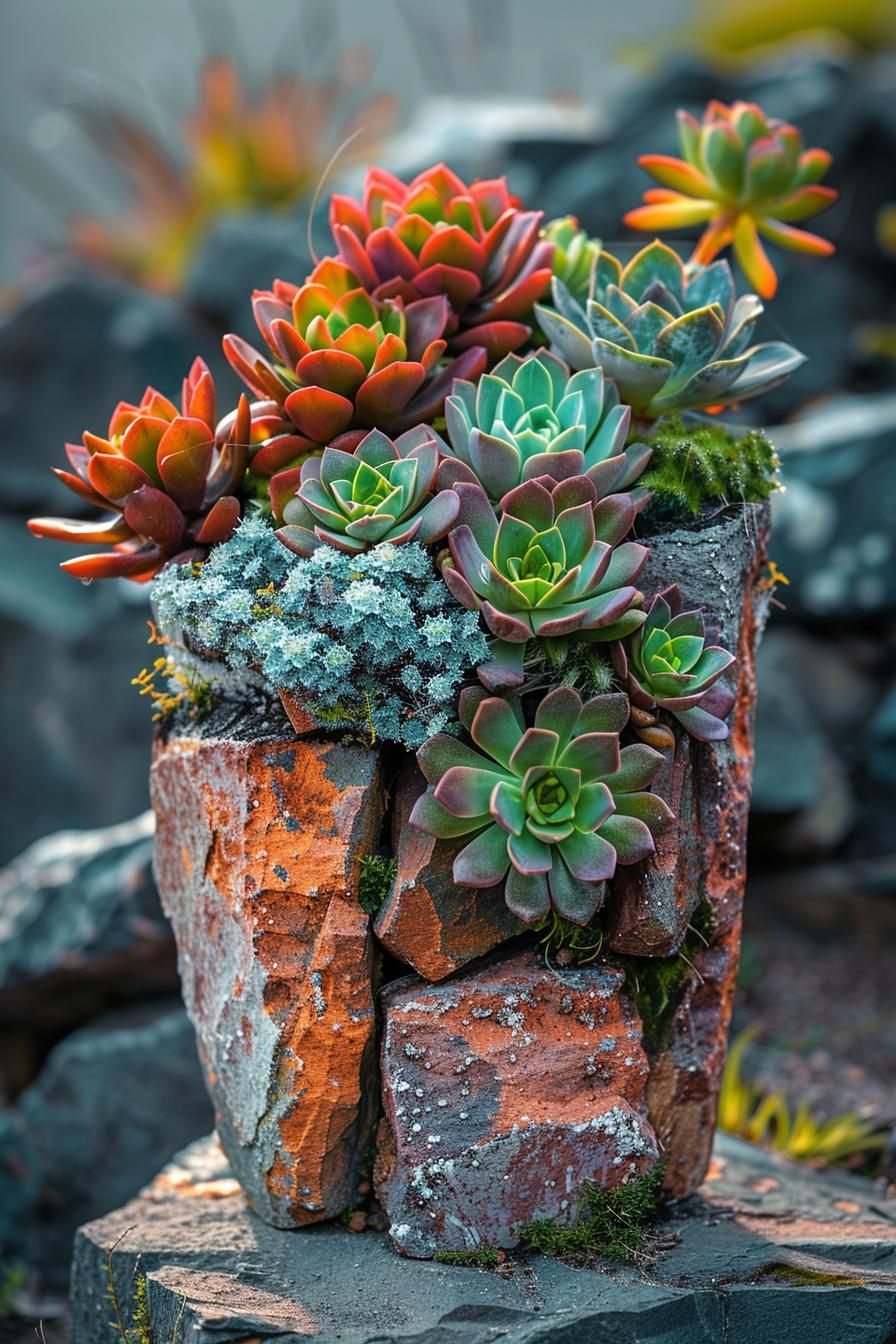 28. Hypertufa Planters for Succulents