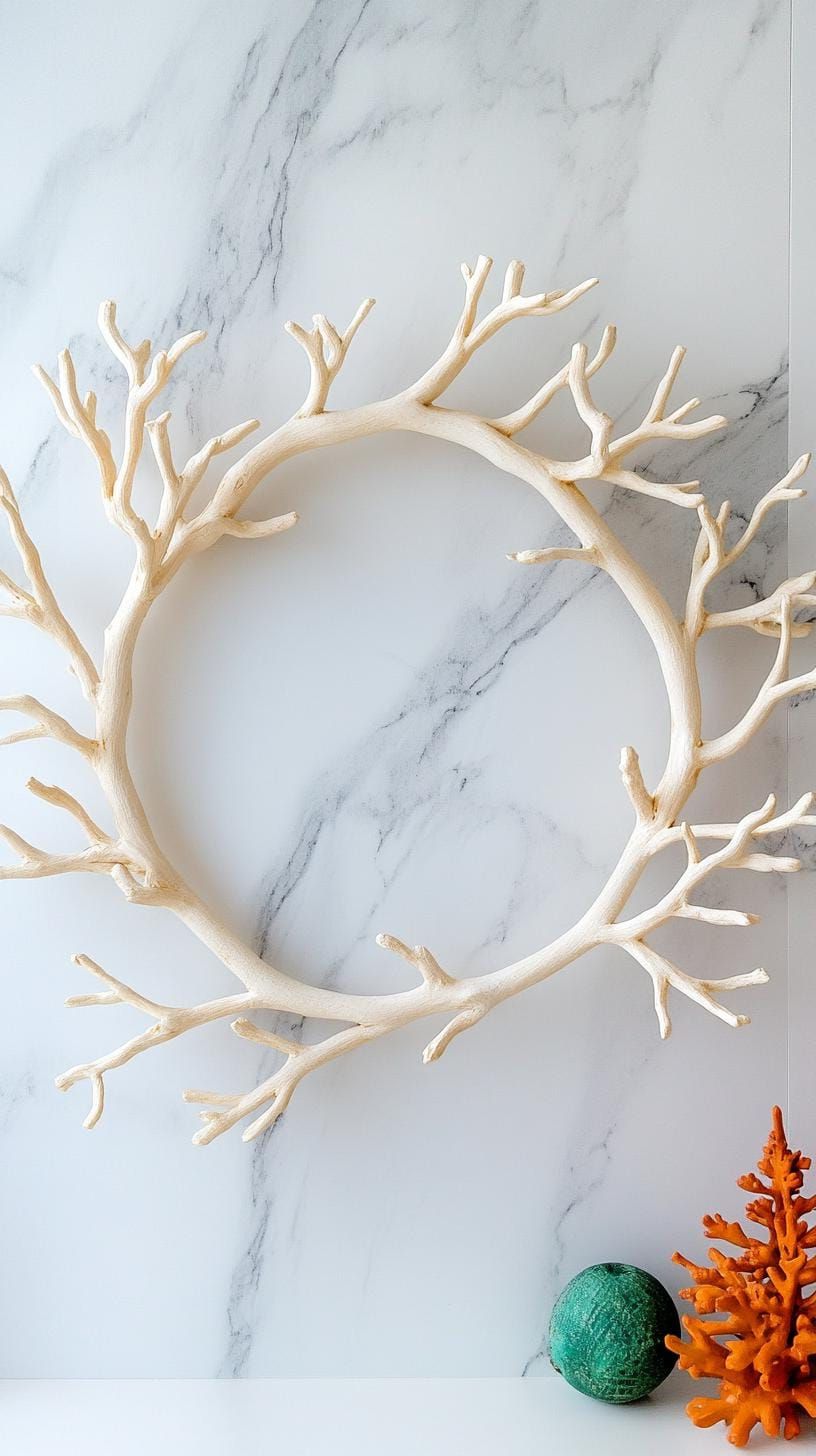 11. Minimalist wreaths with bleached botanicals - photo 2