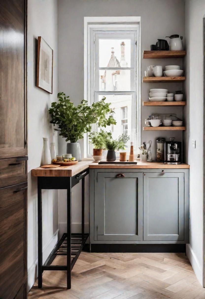 27. A Narrow Console Table for the Kitchen