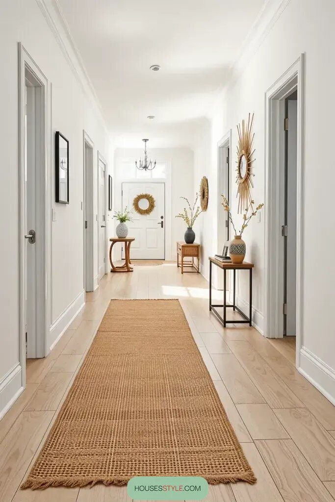 Simple Flooring for a Cohesive Hallway Look