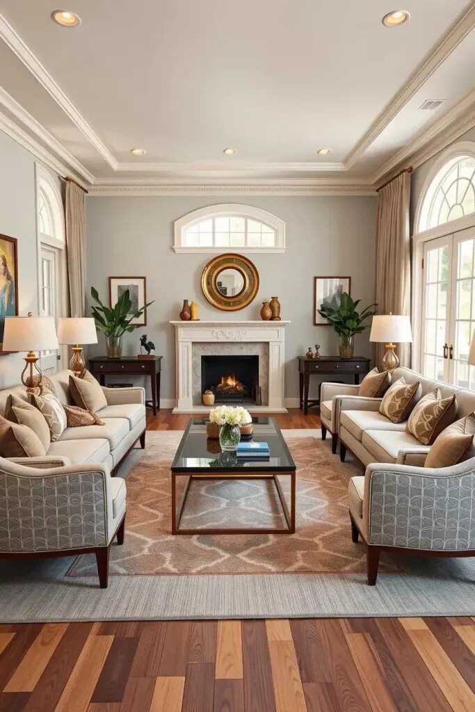 Symmetrical Furniture Layouts For Small Rooms
