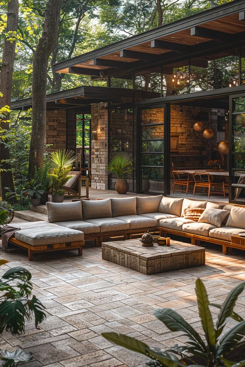 18. Modern Concrete Paver Patio Style - photo 2