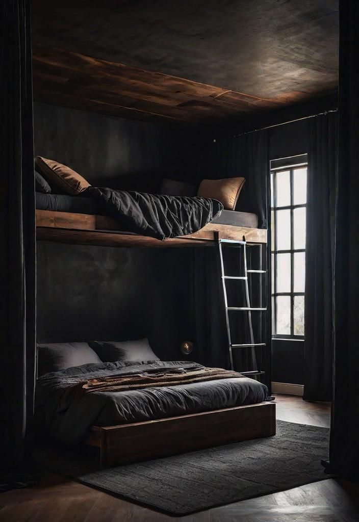 22. Industrial Loft Bedroom Mood