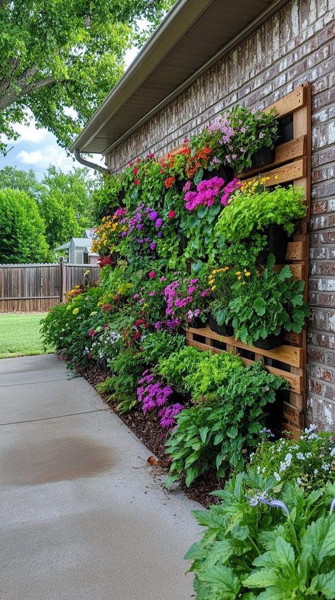 2. Recycled Pallet Vertical Garden Walls - photo 2