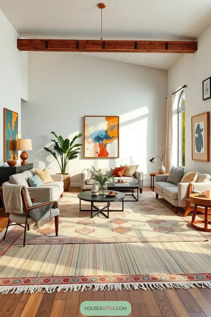 Anchoring a Modern Keeping Room with Statement Rugs - photo 2