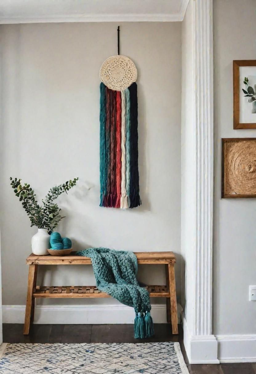 31. DIY Yarn Hanging Art Ideas