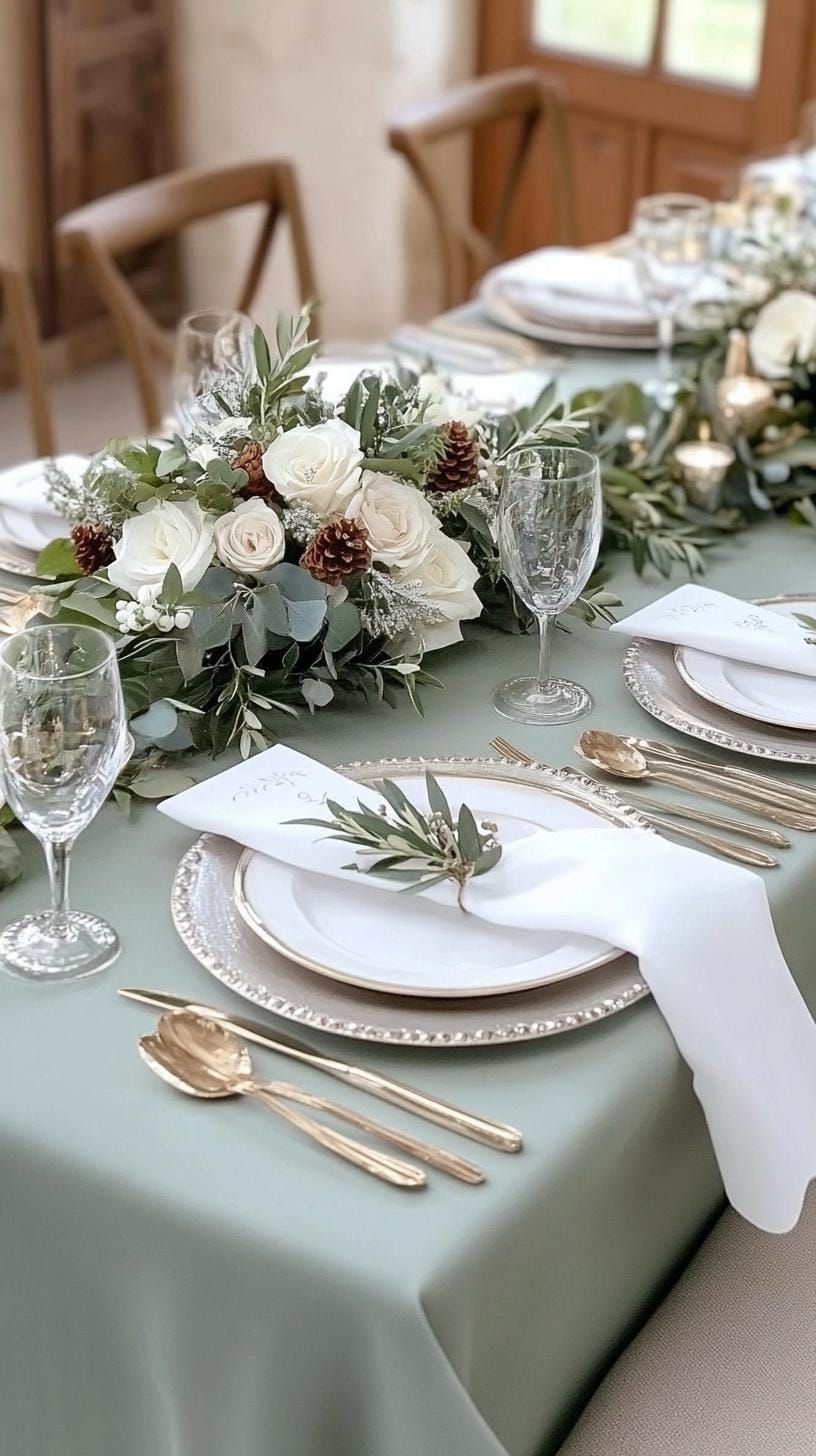 11. Sage and Silver Table Accents - photo 3
