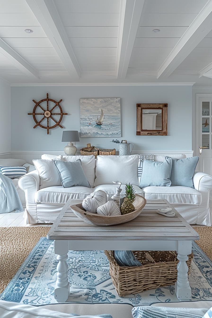 1. Contemporary Nautical Living Room Blend - photo 3