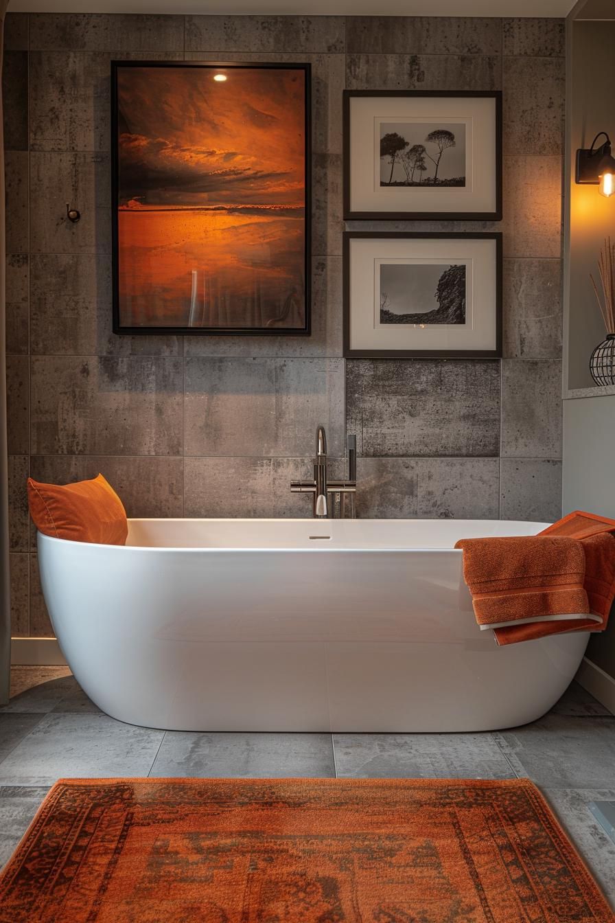 15. Concrete Finishes With Bold Color - photo 2