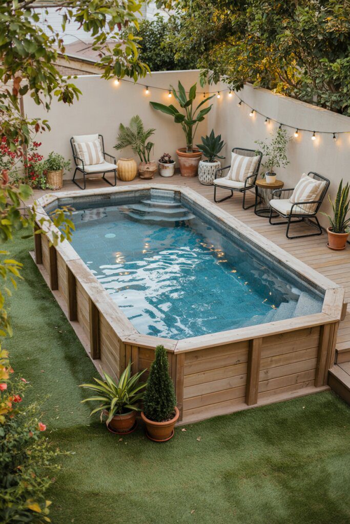 Simple Rectangular Above Ground Pool
