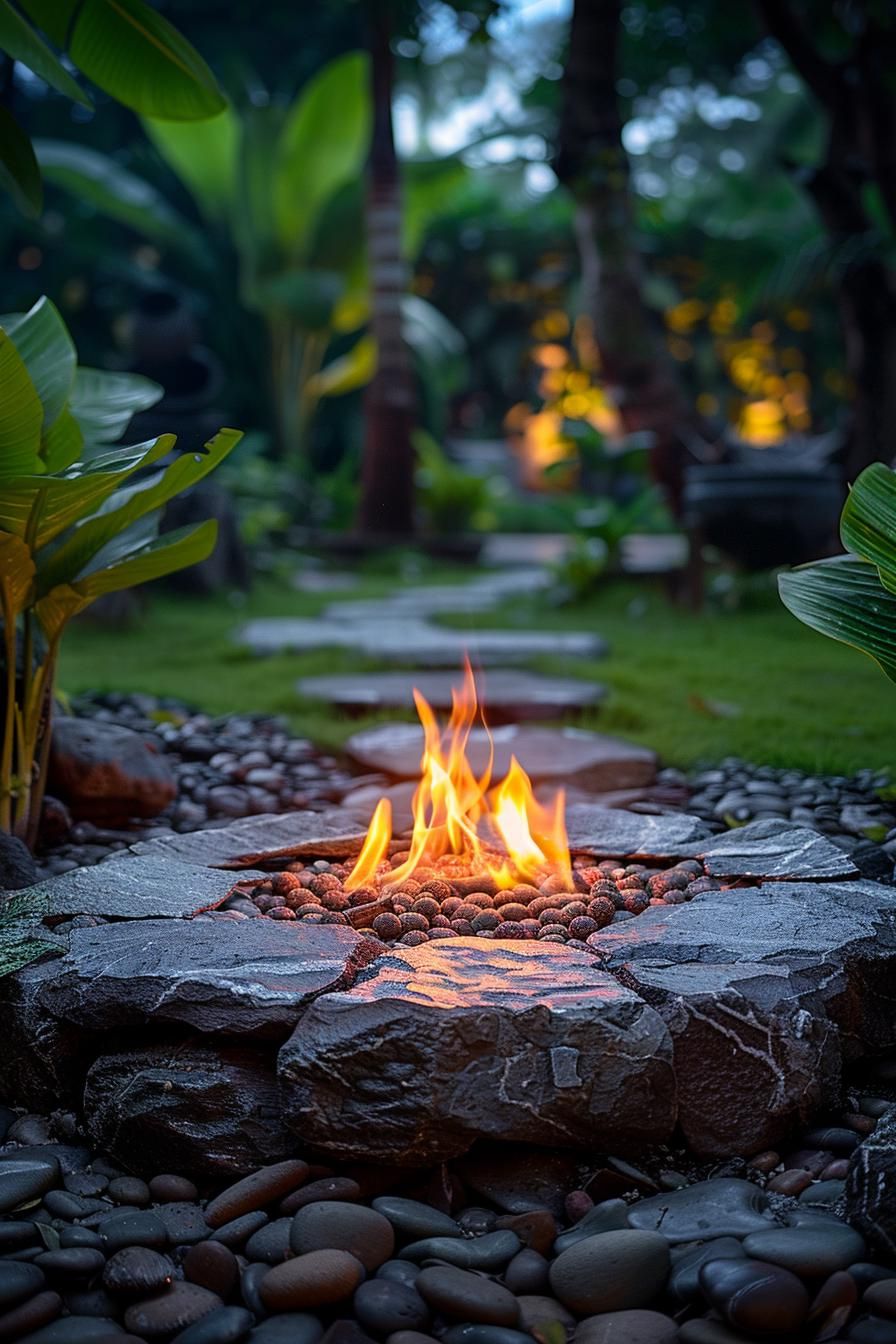 8. Eco-Friendly Patio Fire Pit Ideas