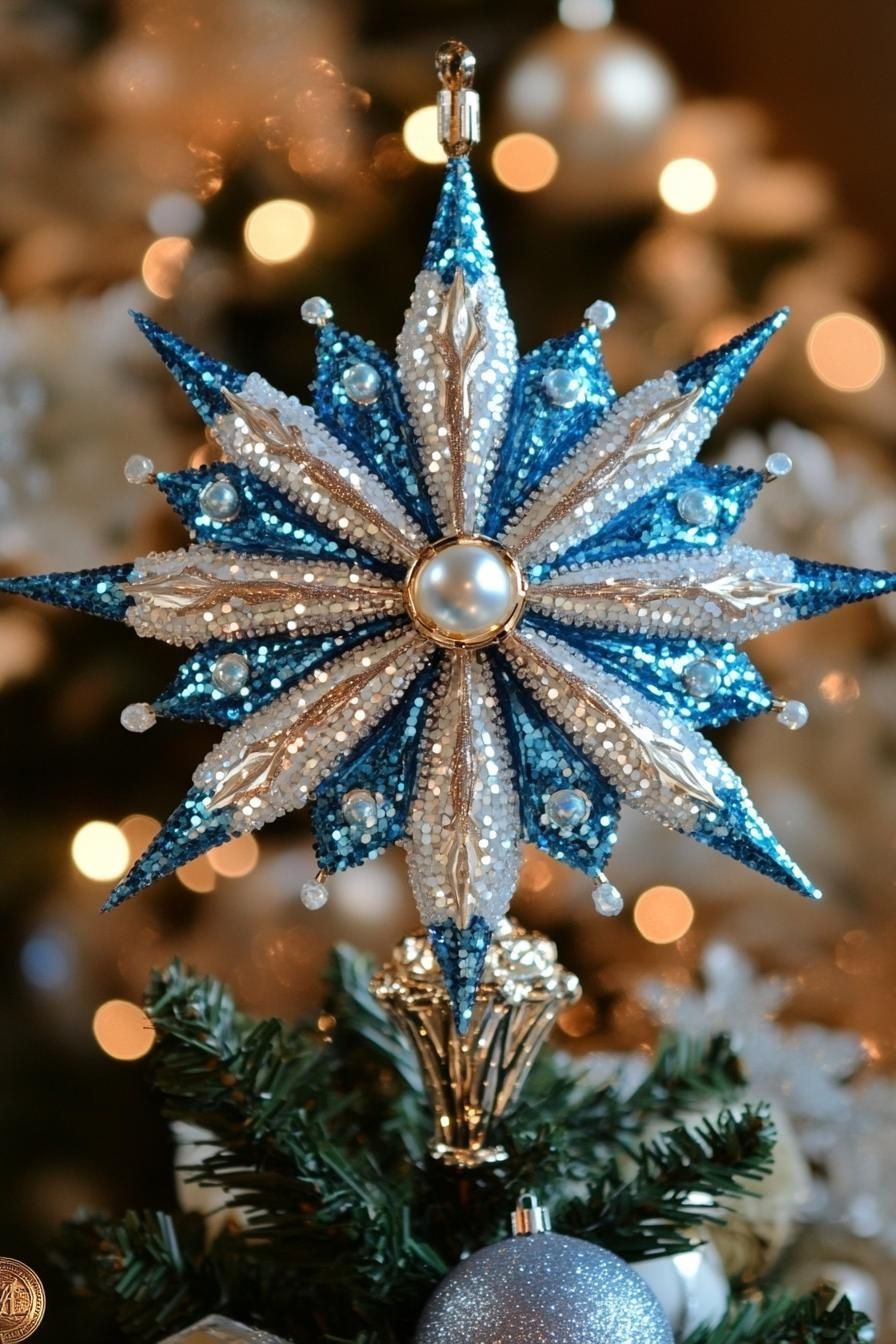 21. Glamorous Frosty Tree Toppers - photo 2