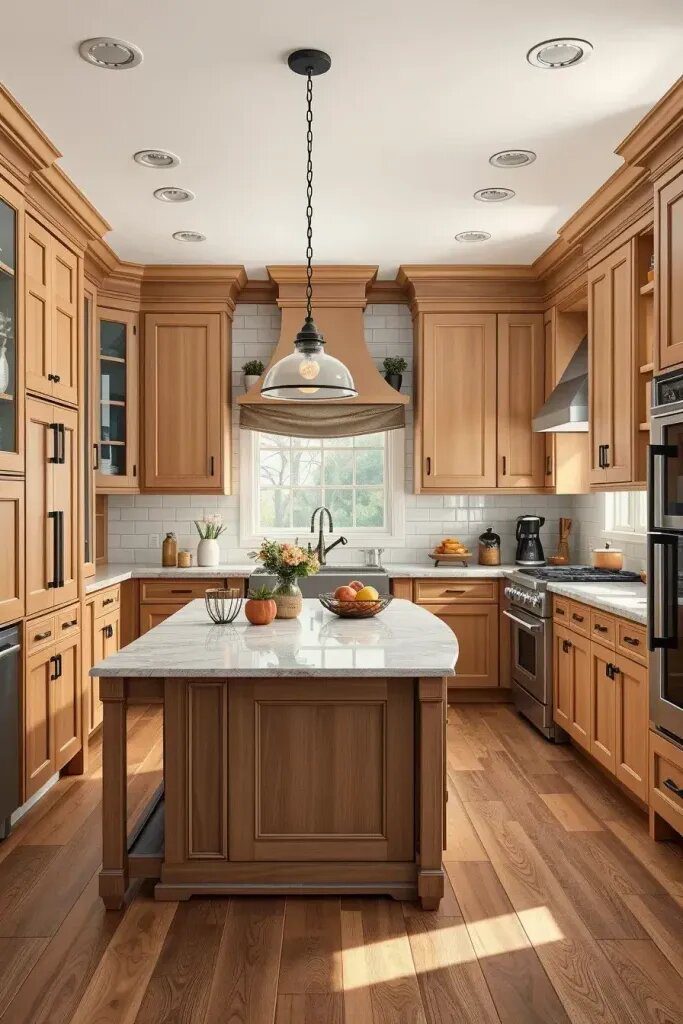 2. Classic Shaker Style Wood Cabinets