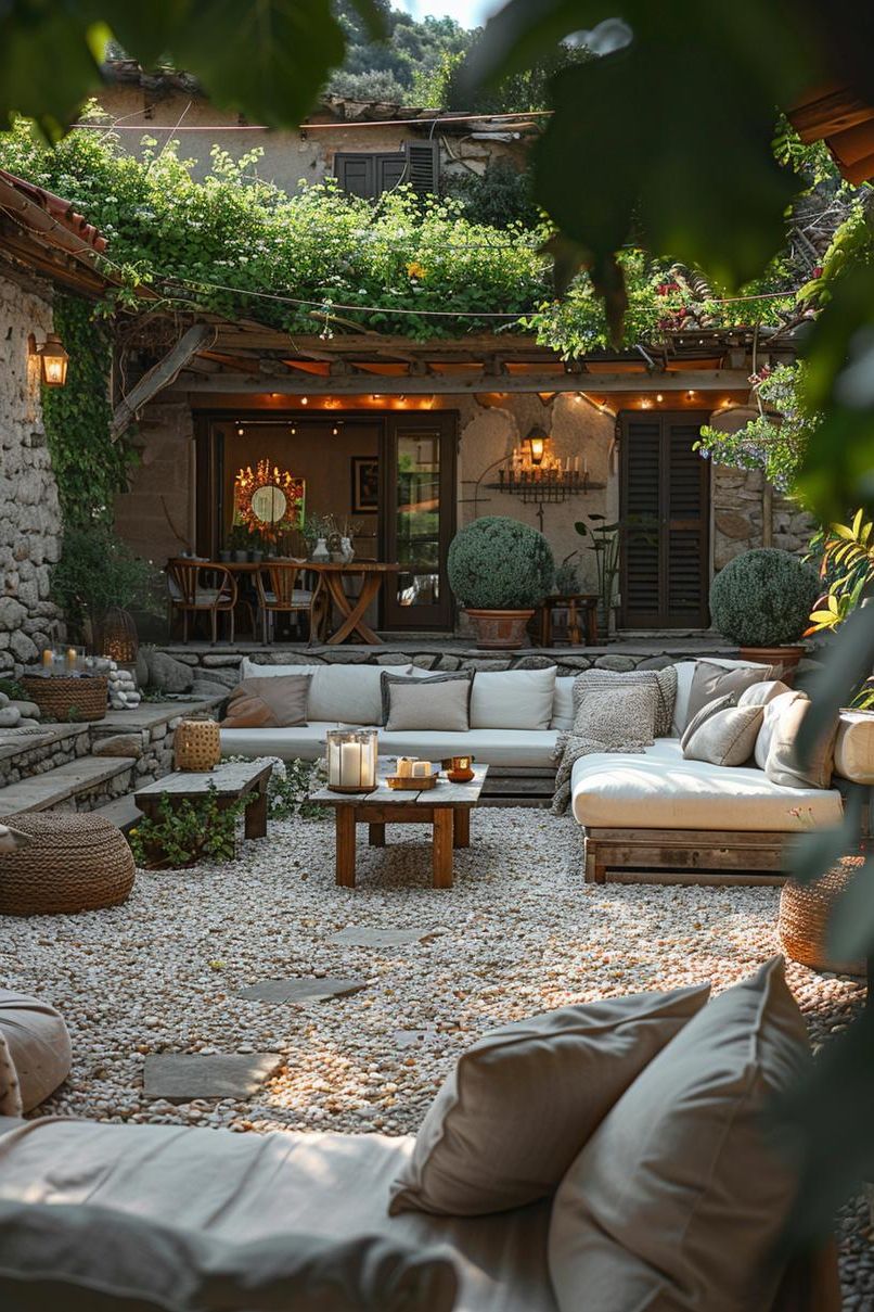 11. Sunken Lounge Ideas for Gravel Patios - photo 2