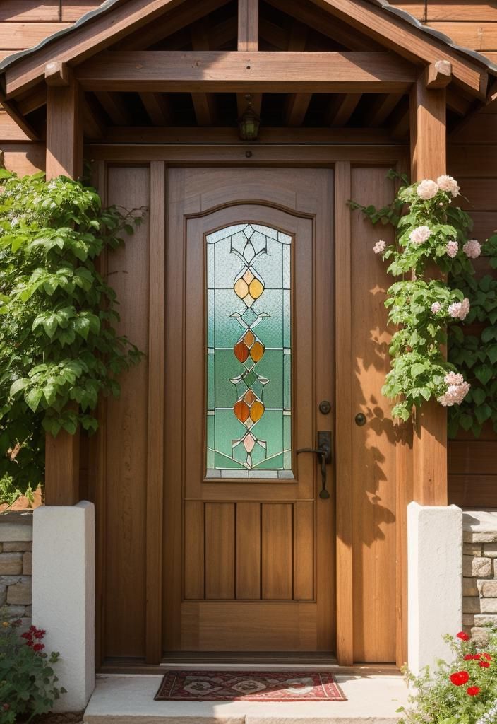 20. Cozy Cottage Door Ideas