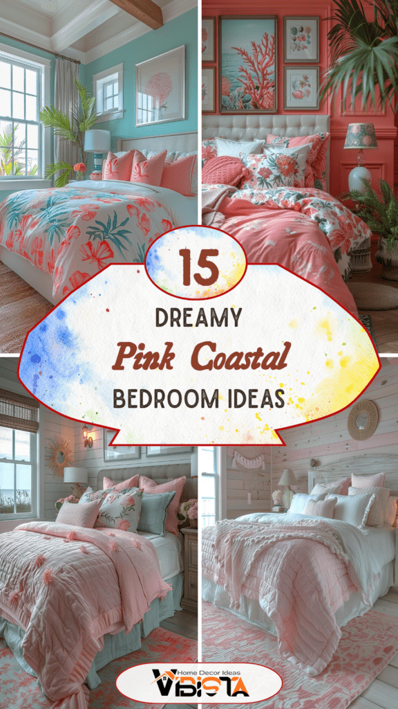 15 Dreamy Pink Coastal Bedroom Ideas: Beachy &amp; Aesthetic