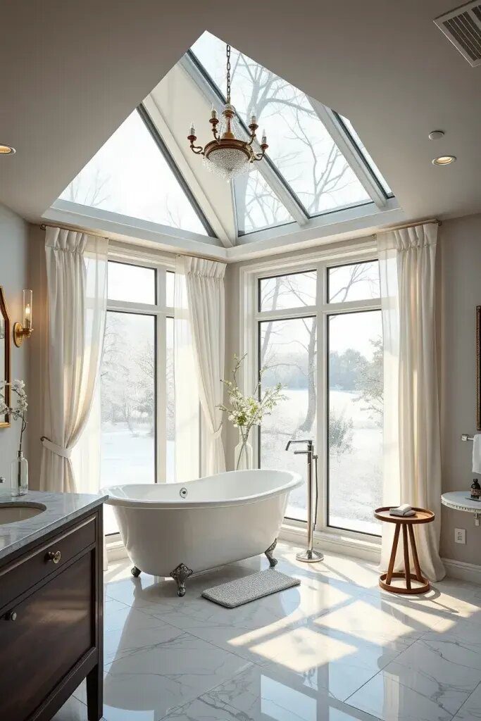 Skylights and Window Walls to Incorporate Natural Light