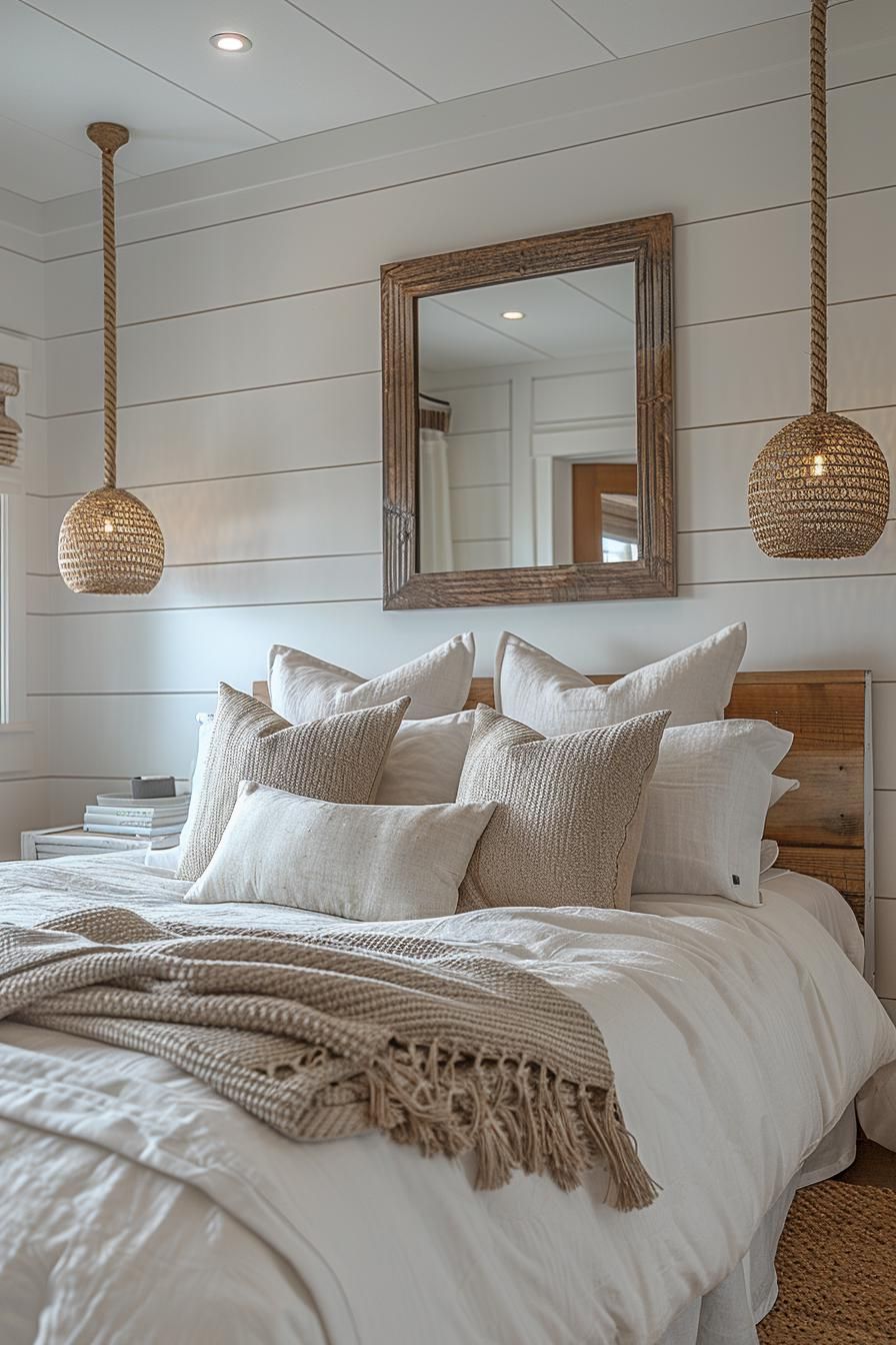 6. Rope-Framed Coastal Mirror Ideas - photo 3