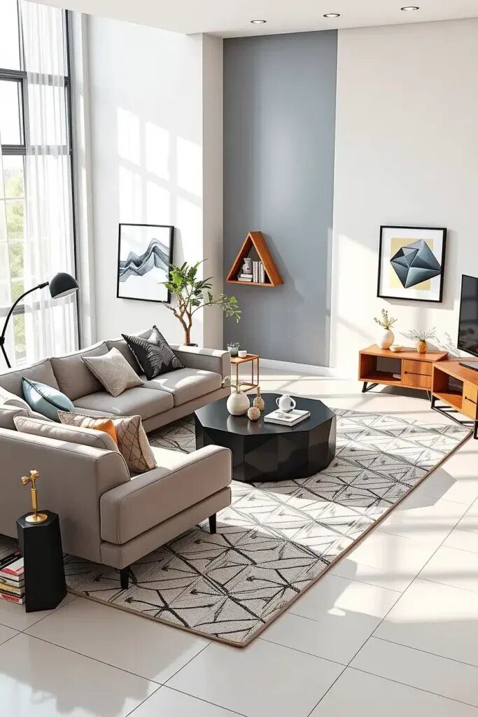 Geometric Shapes in Everyday Furniture