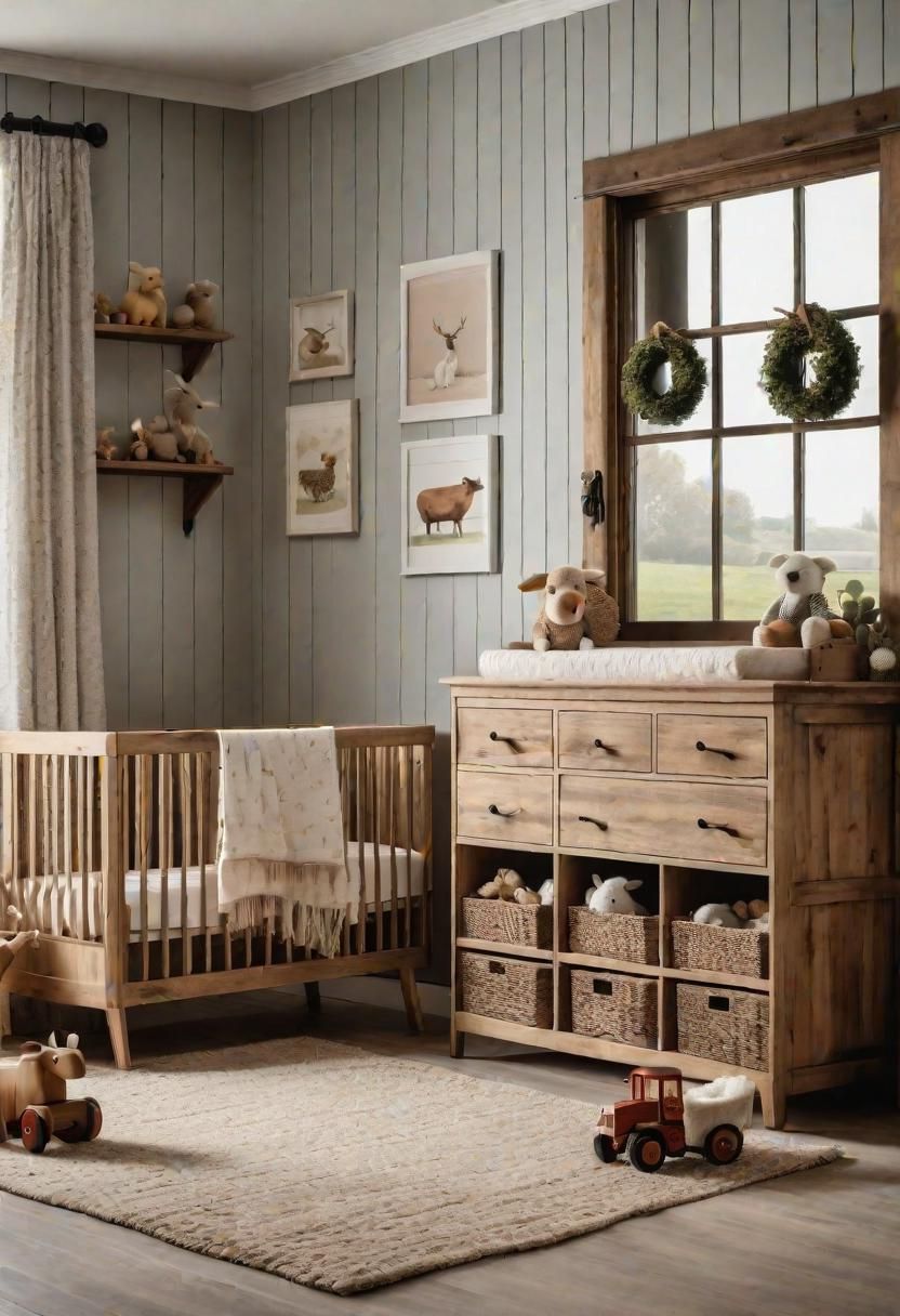 47. Rustic Style Nursery Decor