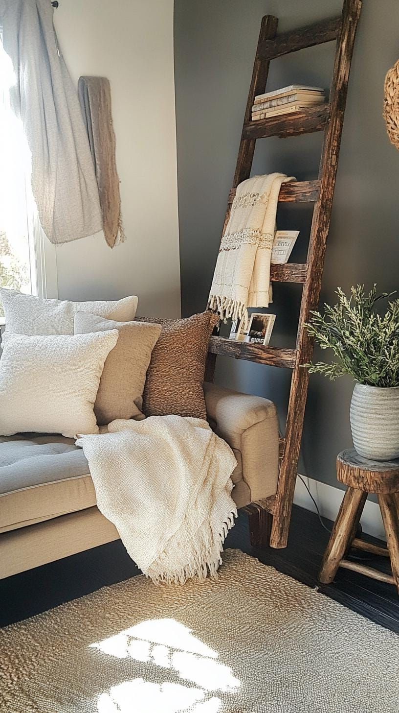 10. Styling with Rustic Wood Ladders - photo 3