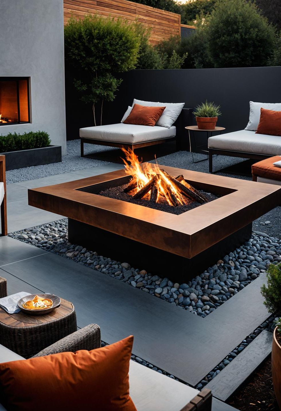 11. Modern Corten Steel Fire Pit - photo 2