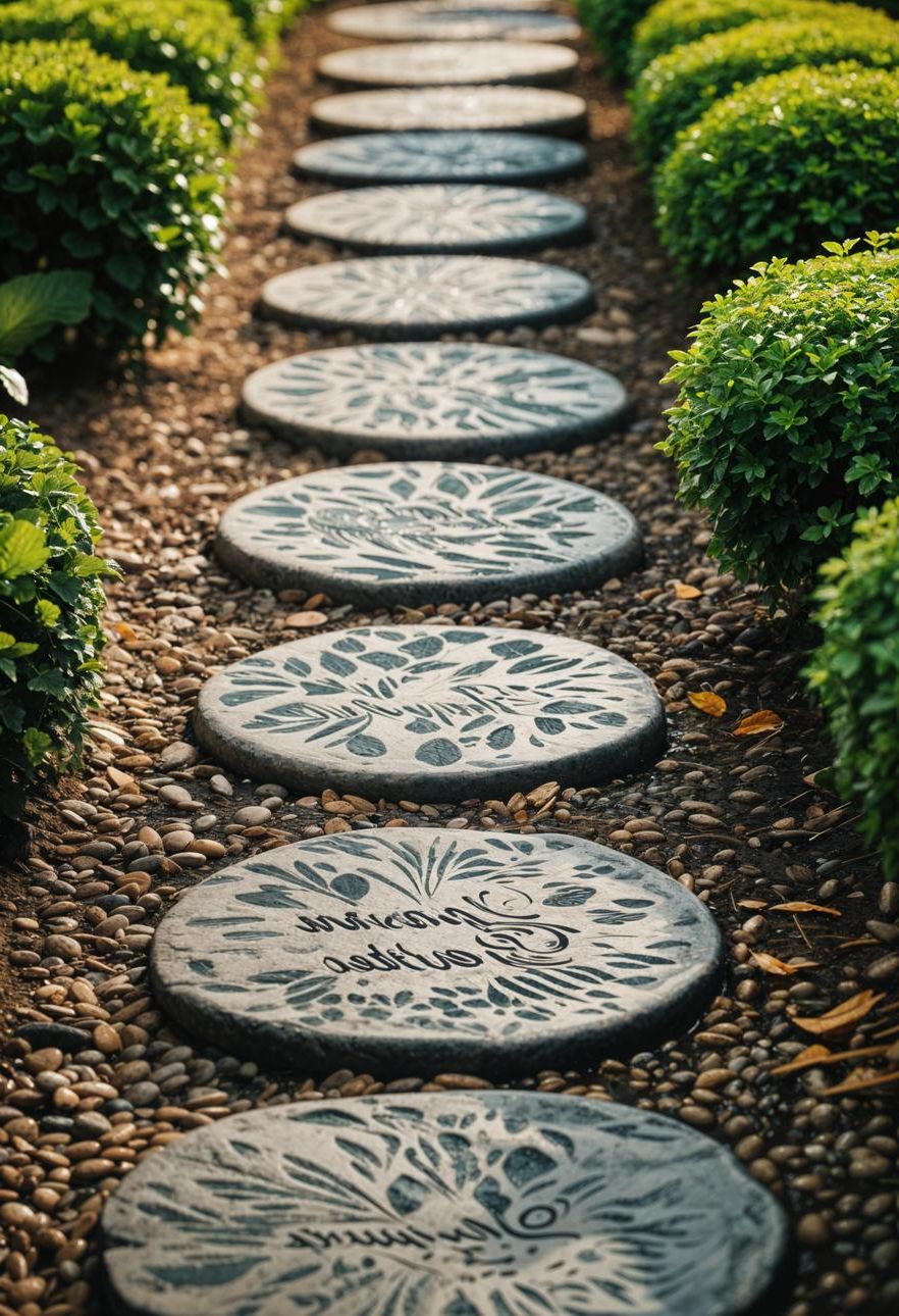 39. Handprint Stepping Stones for Families