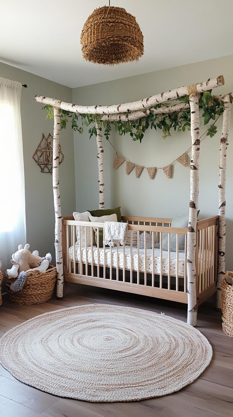 8. Forest Retreat with Rustic Wood and Cozy Knits