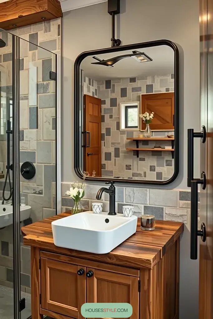 Black Metal Accents for a Modern Rustic Look - photo 2