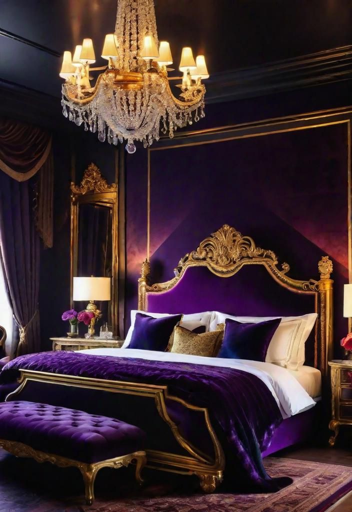 28. Luxurious Regal Bedroom Decor