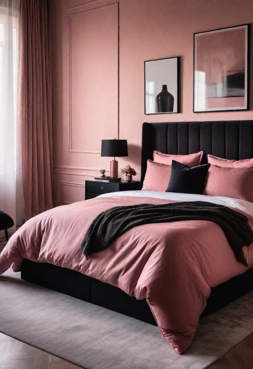 3. Elegant Pink Bedroom Decor
