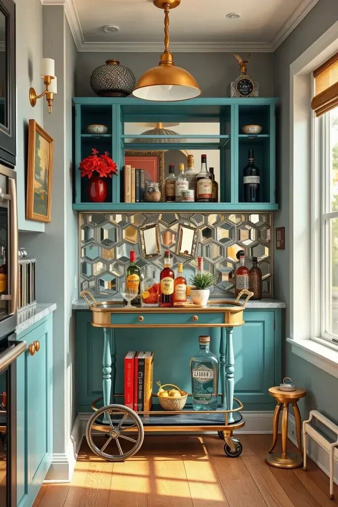Retro Bar Carts for a Modern Kitchen