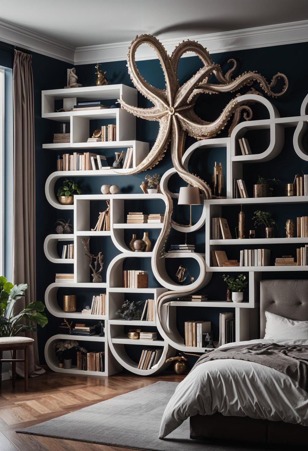 10. Corner Shelf Storage Inspired by Octopuses - photo 3