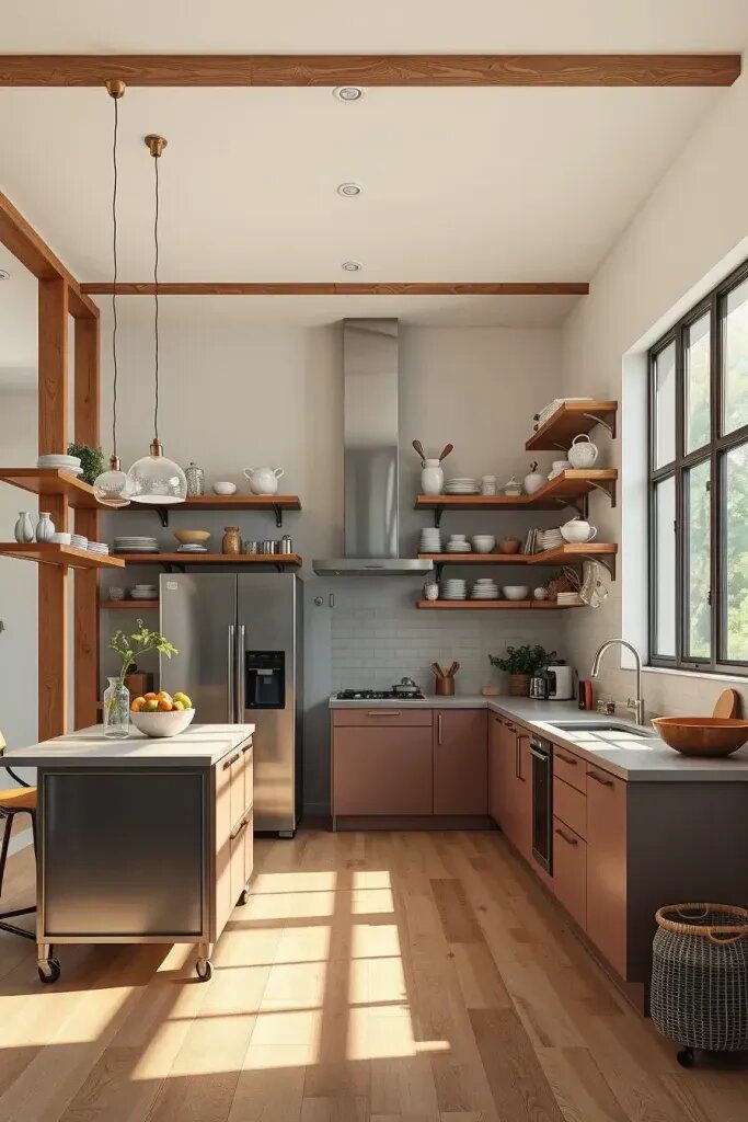 Floating Shelves And Open Framework Kitchens - photo 2