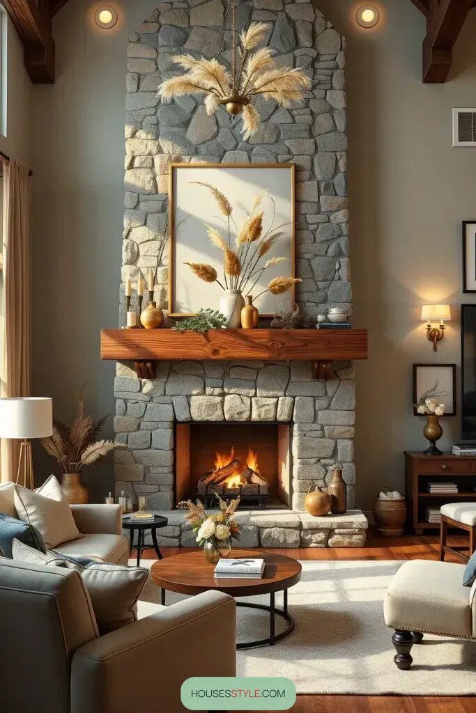 Mixing Classic and Contemporary Fireplace Design - photo 2