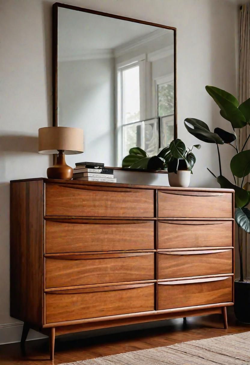 3. Vintage Mid-Century Dresser