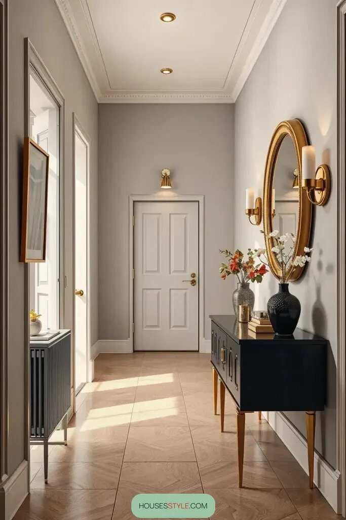 Metallic Accents For Modern Hall Decor - photo 2