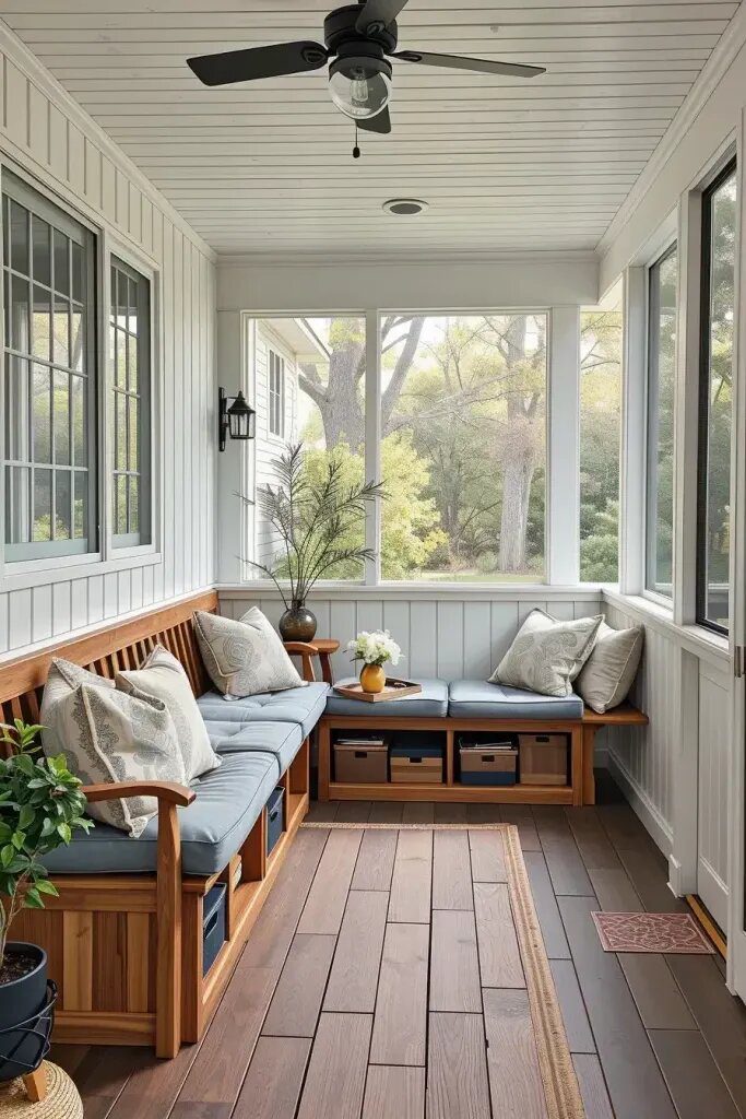 Built-In Seating For Screened Porches - photo 2