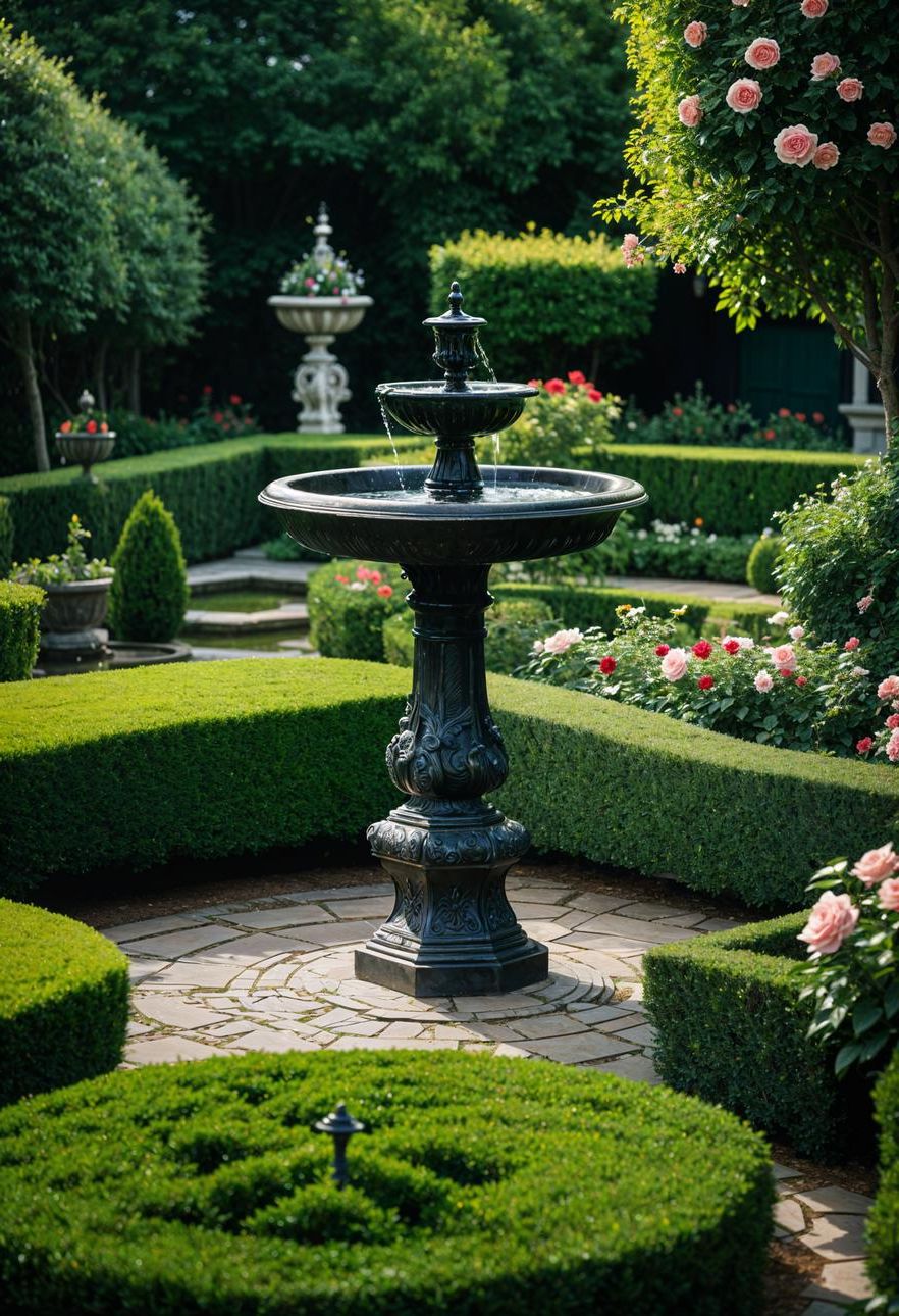 15. Victorian-Style Garden Layout