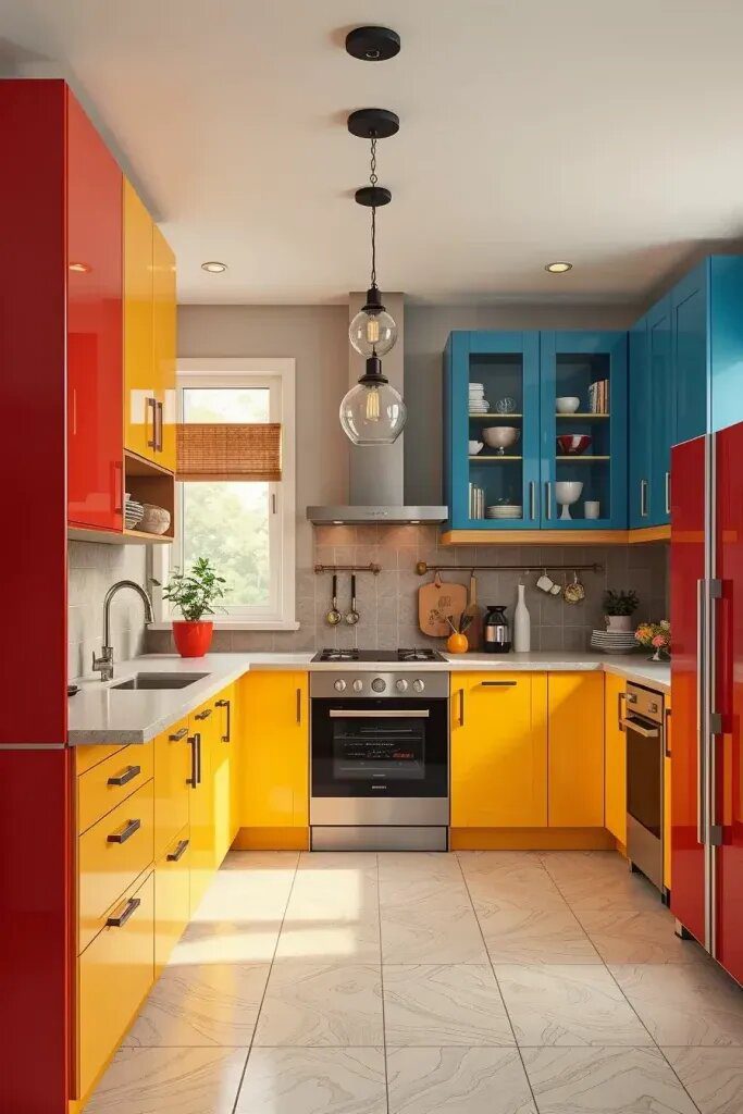 Vibrant Kitchen Designs: Mixing Colors for a Bold Look