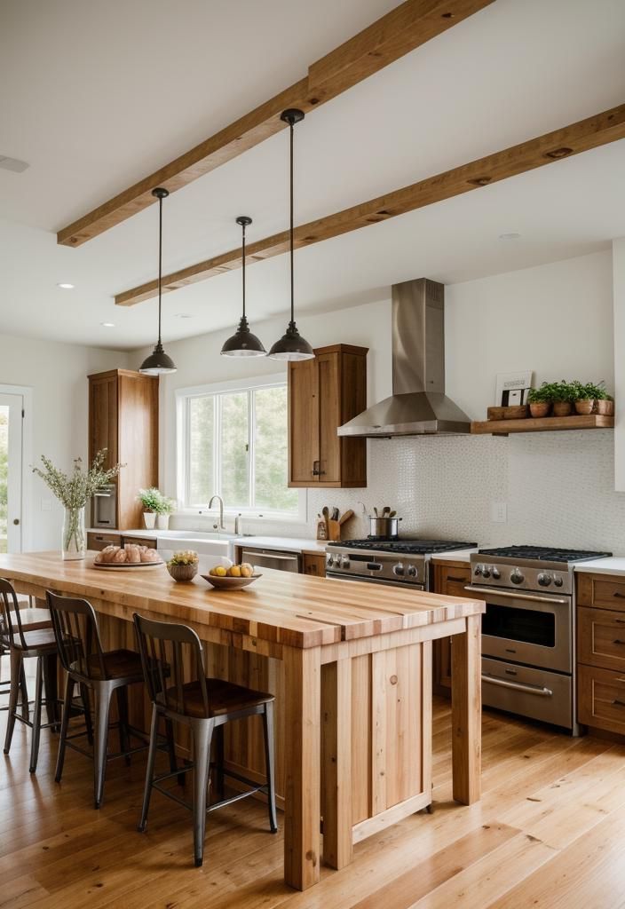 6. Butcher Block Countertops Feature